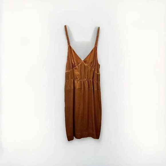 NWT‎ J. Crew Silk Serenade Dress Coral Hammered Silk Spaghetti Straps Size 6 - Picture 1 of 6